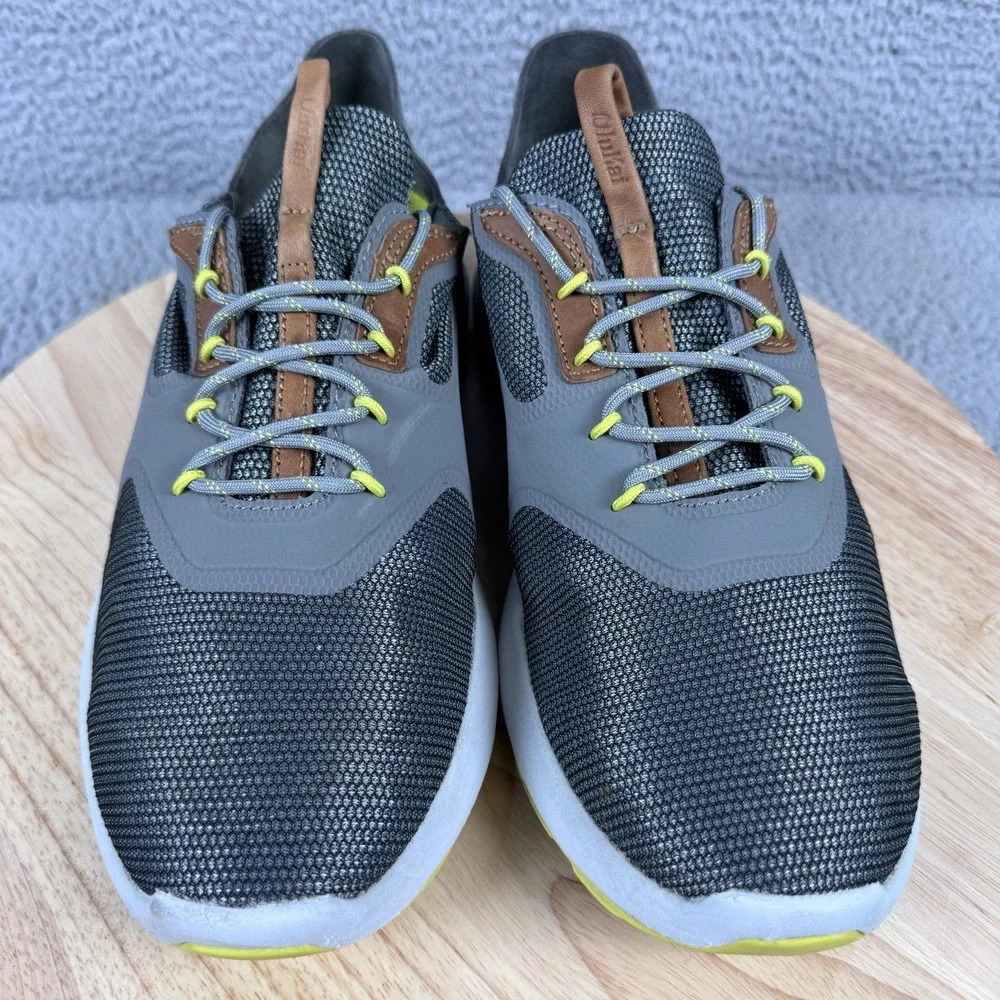 Olukai Nihoa Li Mens Size 10.5 Gray Boat Beach Comfort Lace Up Lightweight Shoes